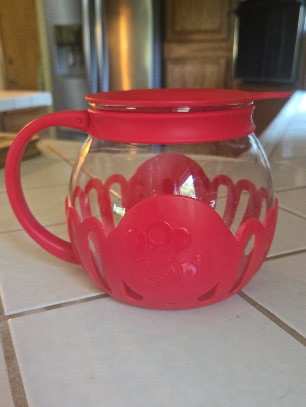 Tasty Mini Pop Glass  Microwave Popcorn Popper 1.5 quart